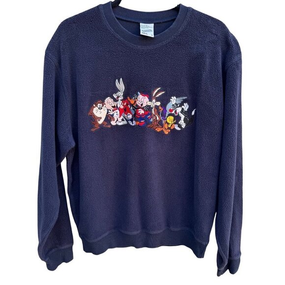 Warner Bros. Studio Store Looney Tunes Characters Fleece Sweatshirt Adults S - Picture 1 of 8